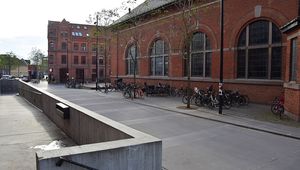 Kjellerups Torv og plateau ved Nordkraft set fra nord